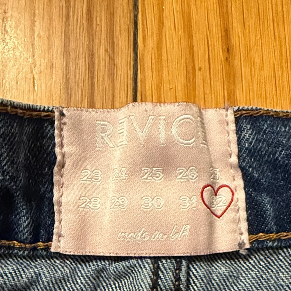 REVICE Blue Distressed Jean Shorts - Picture 2 of 4